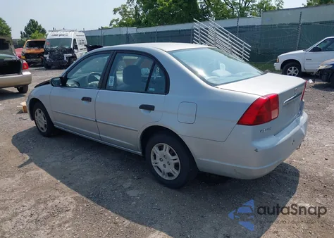 2001 Honda Civic Lx from USA, damaged, VIN 2HGES16541H612547